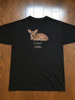 Vintage Style National Geographic Oh Deer Graphic Tee
